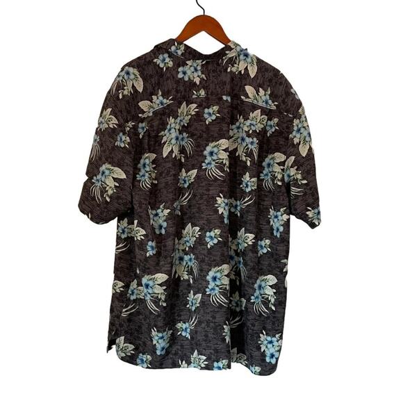 Tommy Bahama Silk Floral Tropical Hawaiian Button Down Short Sleeve Shirt, XL - Picture 3 of 11